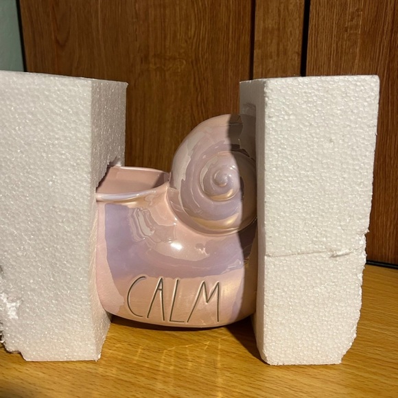 NEW RAE DUNN LARGE CALM Ceramic Shell Decor - Picture 5 of 8